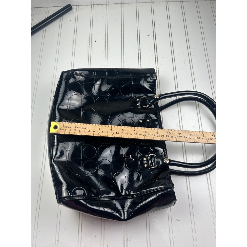 Kate Spade Vintage Prestwick Noel Quinn Black Patent Leather Shoulder Bag Tote - Picture 12 of 13